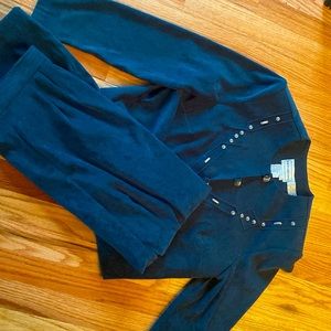 VINTAGE DEEP GREEN TWO PIECE